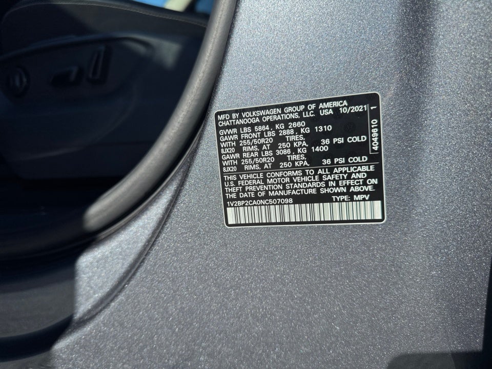 2022 Volkswagen Atlas 2.0T SEL