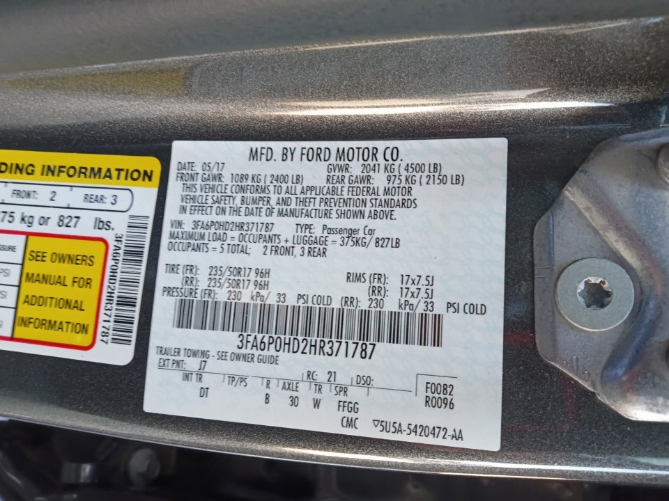 2017 Ford Fusion SE