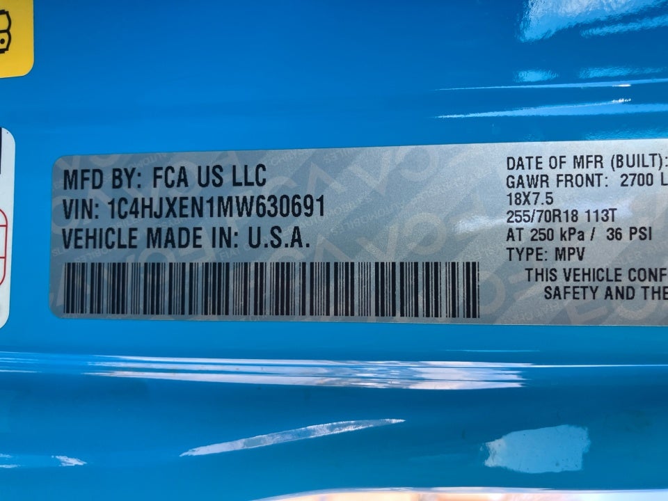 2021 Jeep Wrangler Unlimited Sahara 4x4