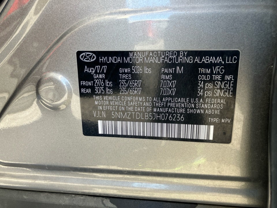 2018 Hyundai Santa Fe Sport 2.4L