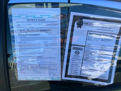 2016 Toyota Prius c One