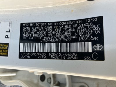 2023 Toyota Corolla Hatchback SE