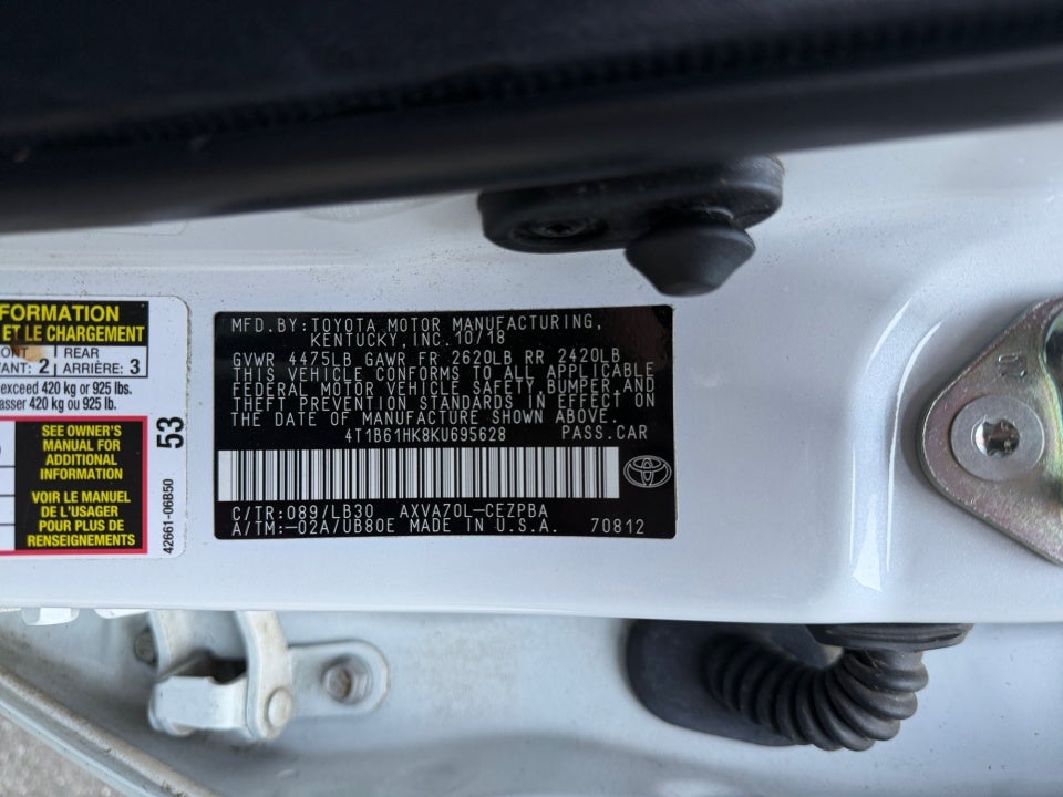 2019 Toyota Camry XSE