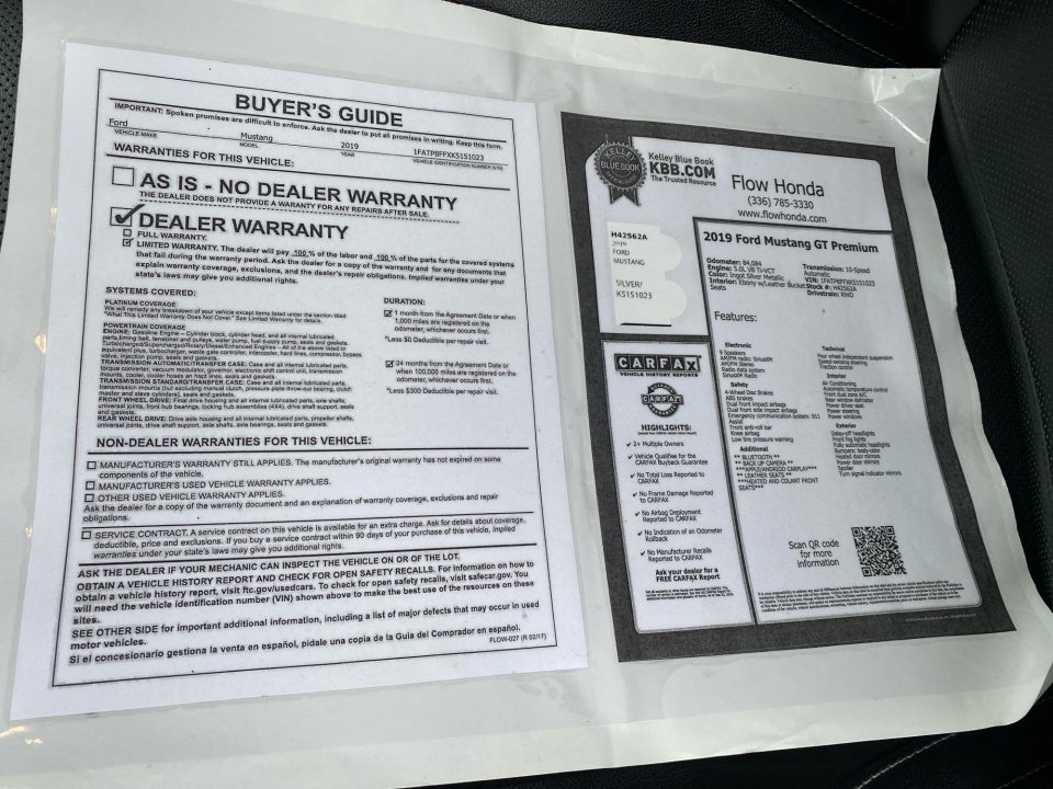 2019 Ford Mustang GT Premium