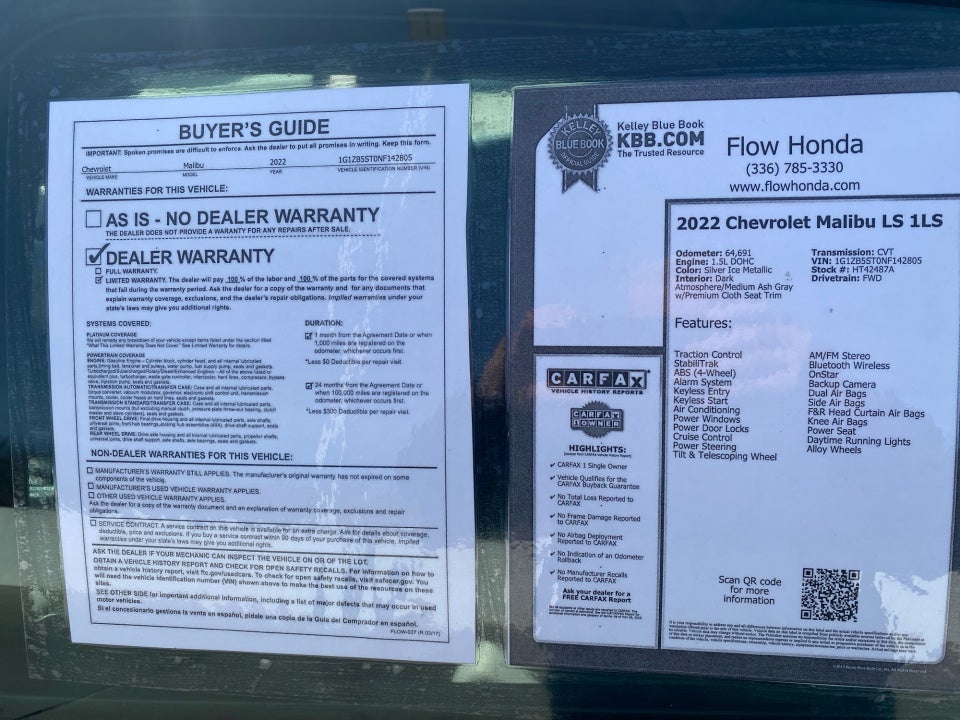 2022 Chevrolet Malibu FWD LS