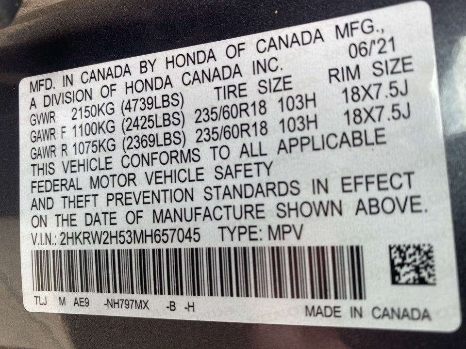 2021 Honda CR-V AWD EX