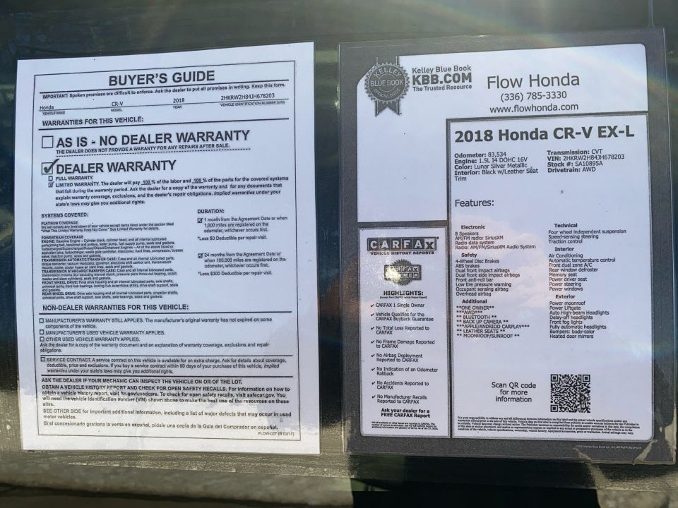 2018 Honda CR-V EX-L