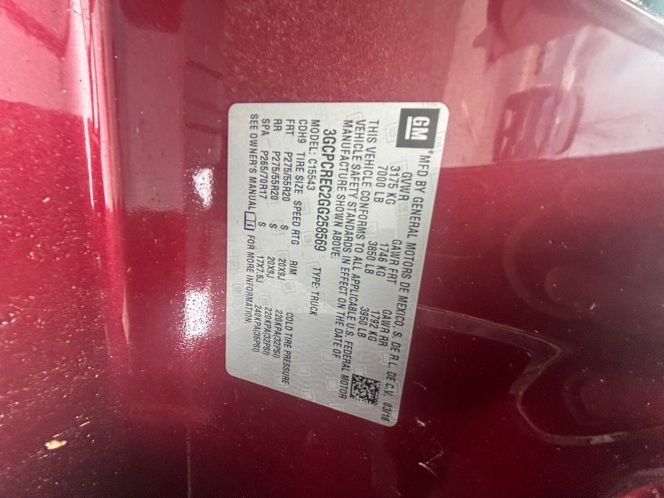 2016 Chevrolet Silverado 1500 1LT