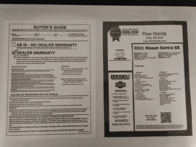 2021 Nissan Sentra SR Xtronic CVT