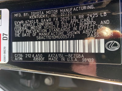 2021 Lexus ES 250 ES 250