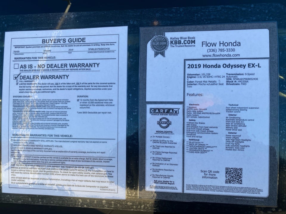 2019 Honda Odyssey EX-L