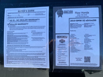 2019 BMW X3 sDrive30i