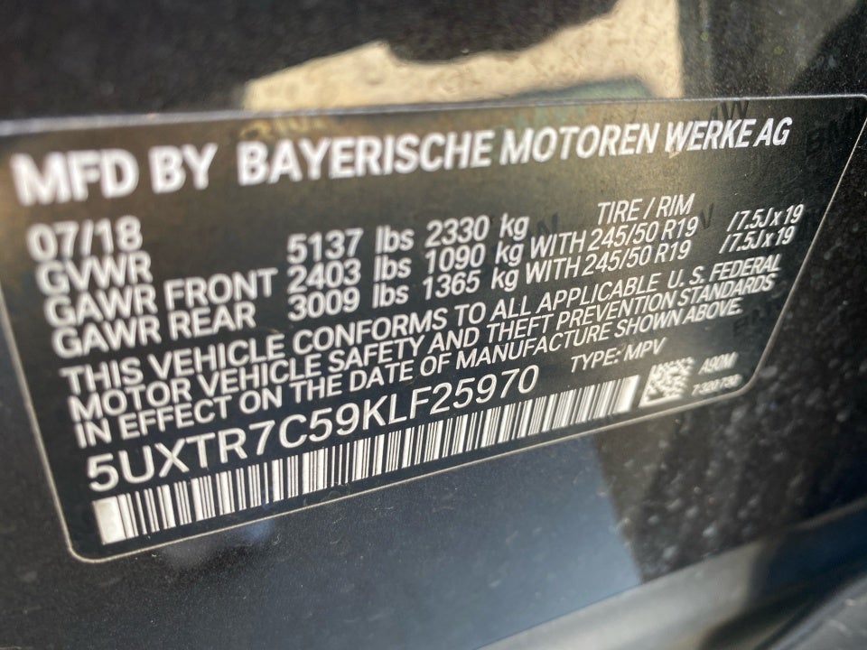2019 BMW X3 sDrive30i