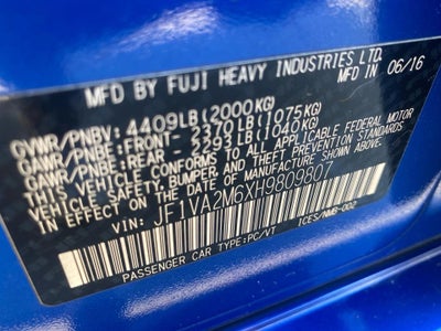 2017 Subaru WRX STI STI