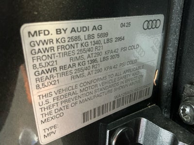 2025 Audi All-new SQ5 Premium Plus TFSI quattro S tronic
