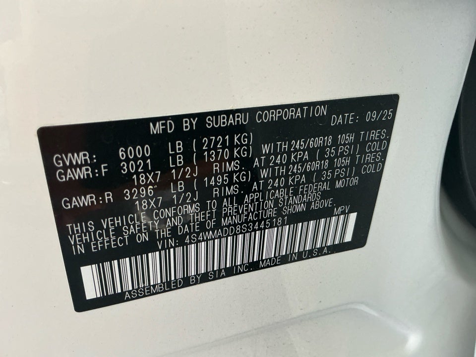 2025 Subaru Ascent Premium 7-Passenger