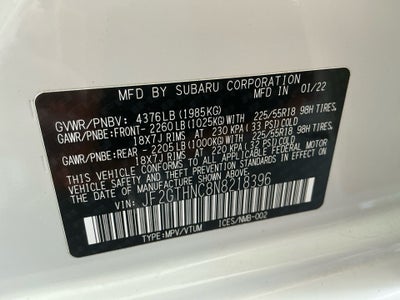 2022 Subaru Crosstrek Limited