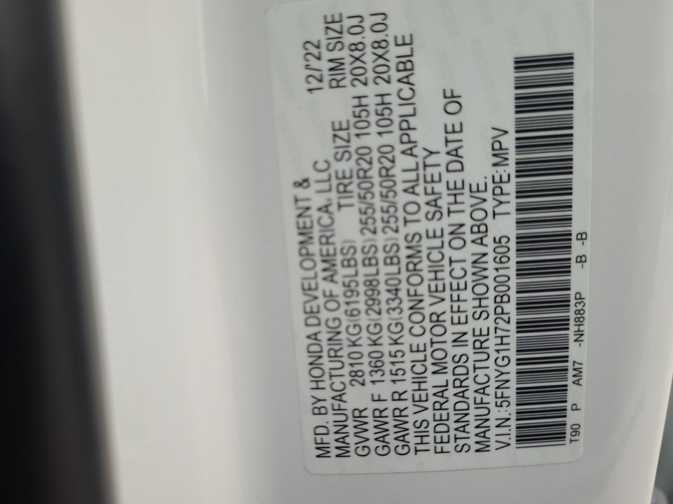 2023 Honda Pilot AWD Touring