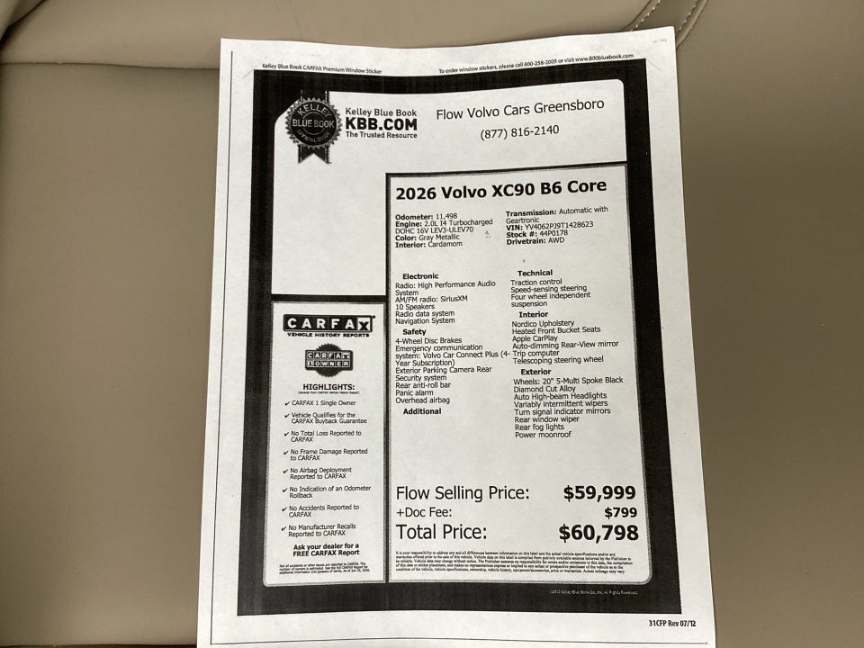 2026 Volvo XC90 Core