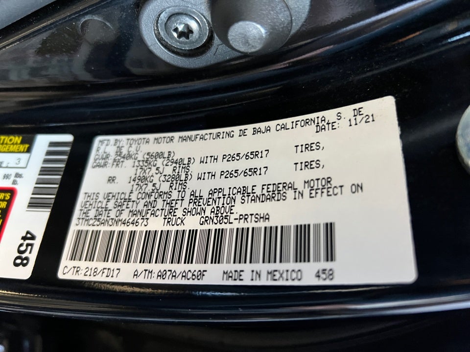 2022 Toyota Tacoma TRD Sport