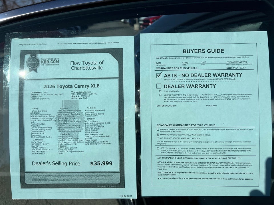 2026 Toyota Camry XLE