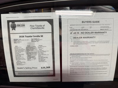 2026 Toyota Corolla SE