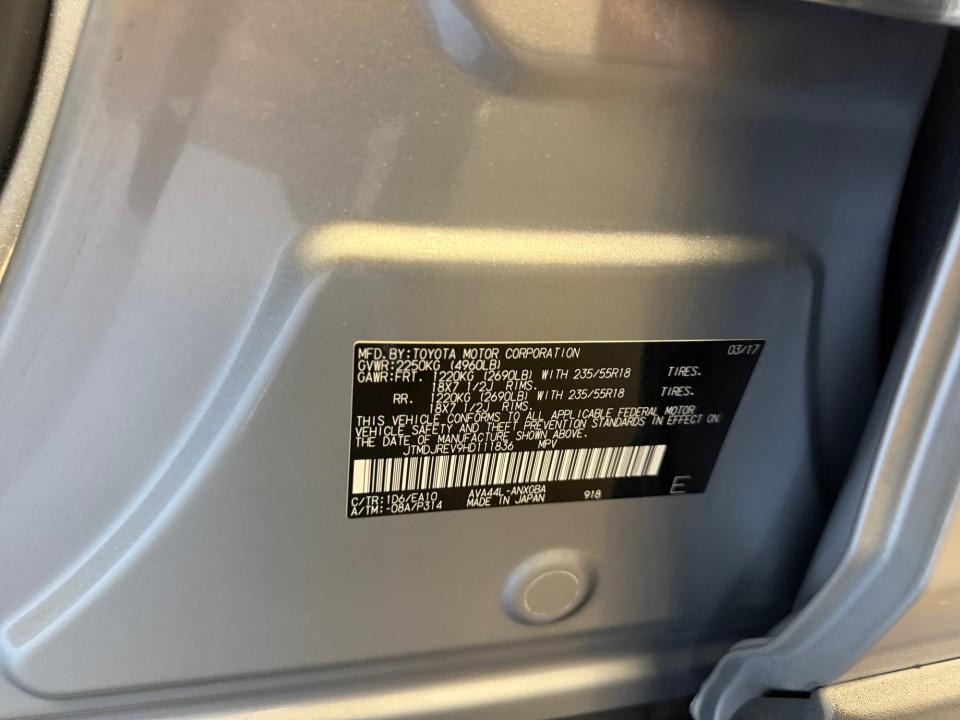 2017 Toyota RAV4 Hybrid Limited