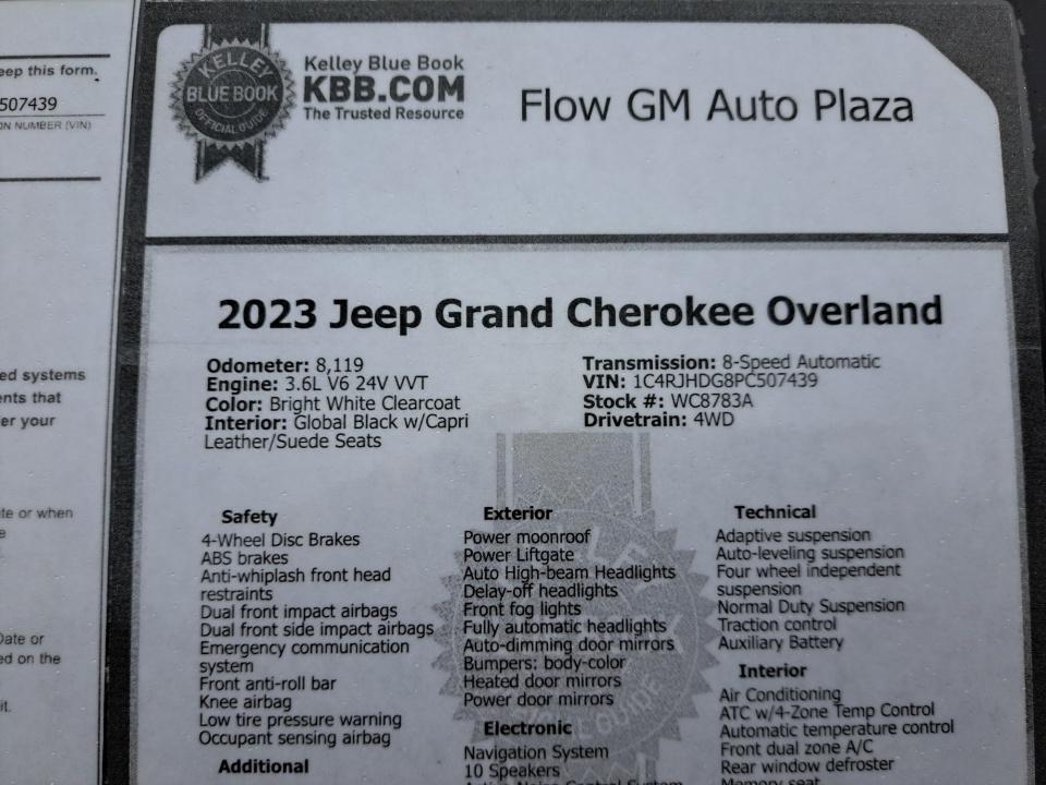 2023 Jeep Grand Cherokee Overland