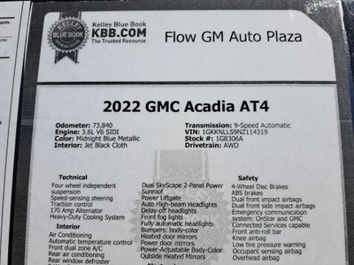 2022 GMC Acadia AWD AT4