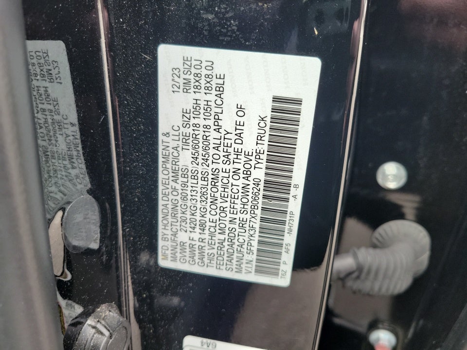 2023 Honda Ridgeline RTL-E