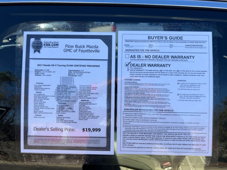 2017 Honda CR-V Touring