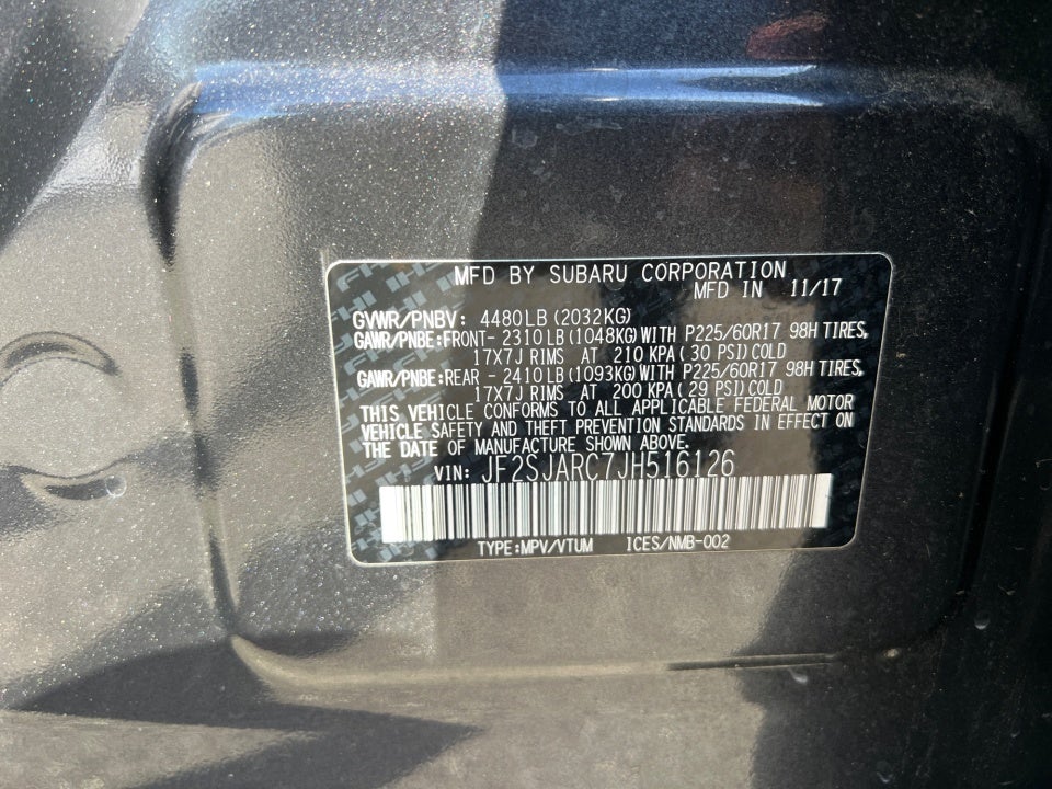 2018 Subaru Forester 2.5i Limited