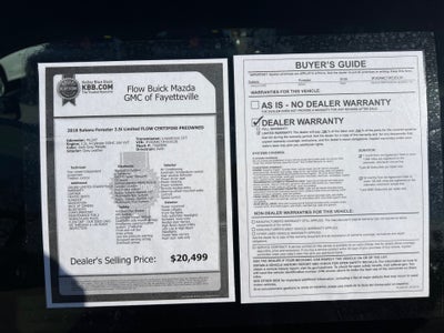 2018 Subaru Forester 2.5i Limited