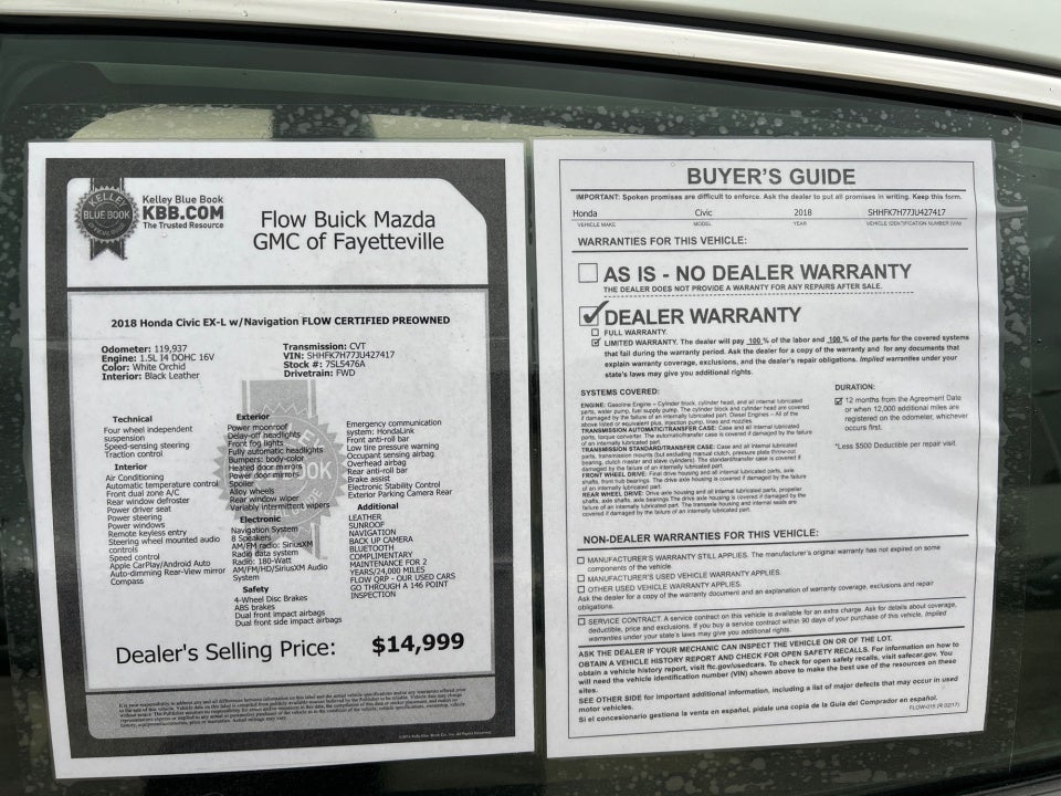 2018 Honda Civic EX-L