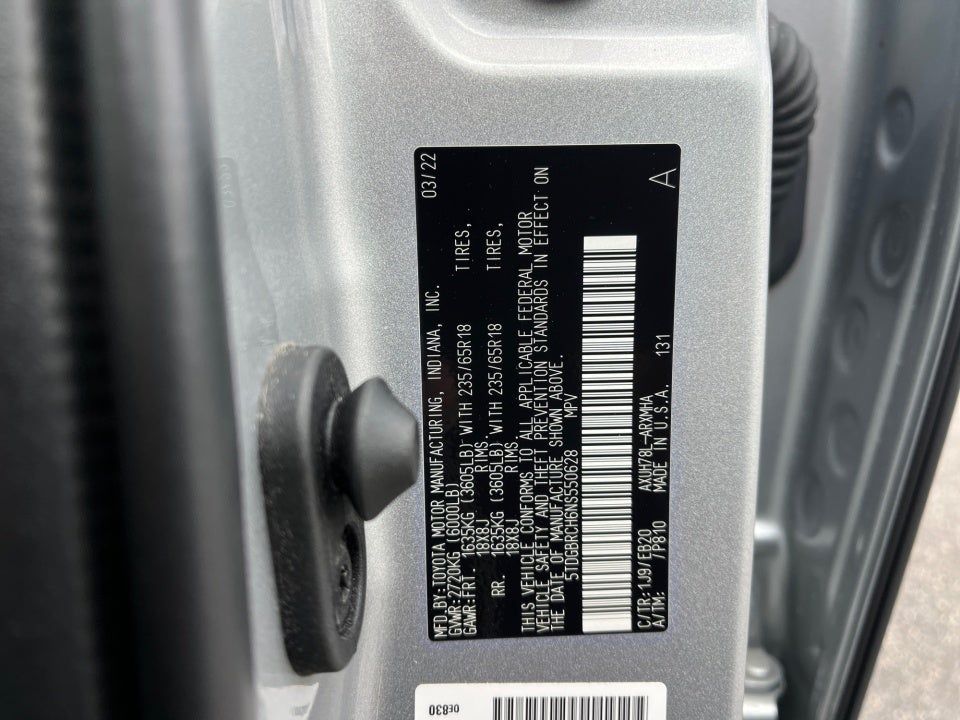 2022 Toyota Highlander Hybrid Hybrid XLE