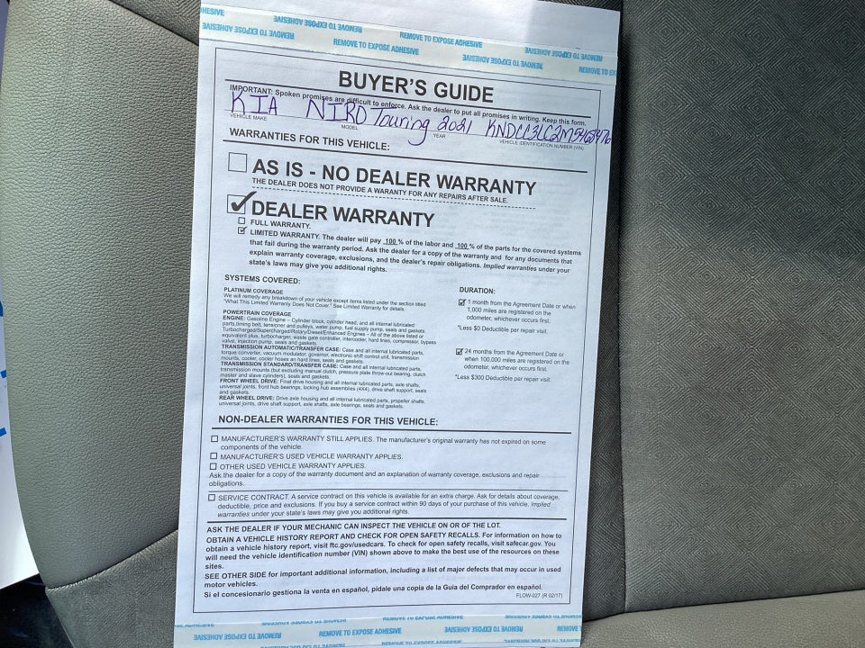 2021 Kia Niro Touring