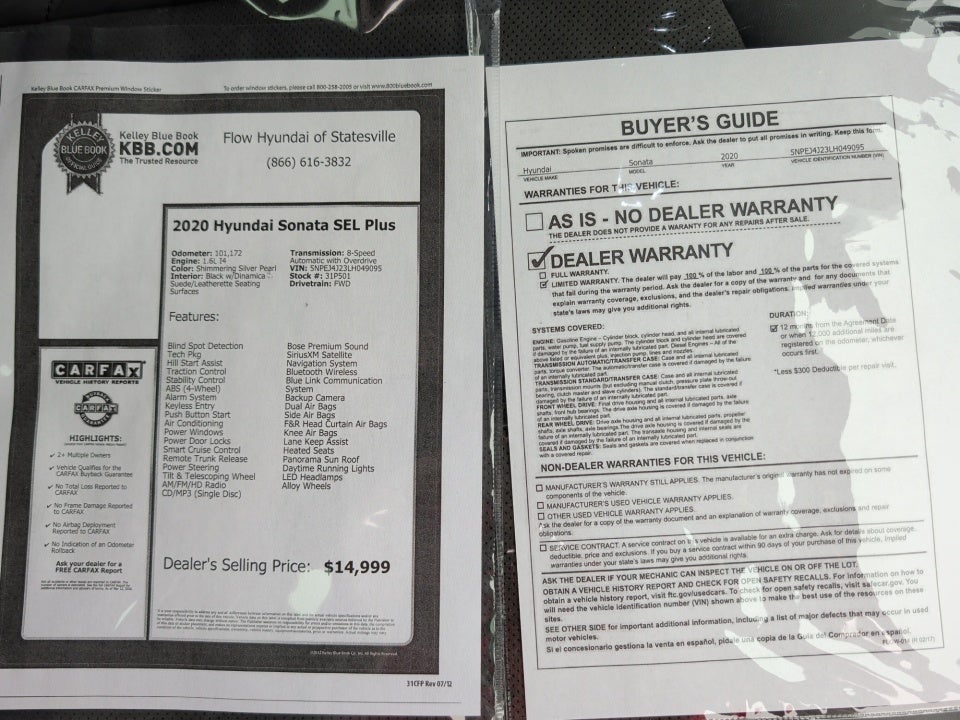 2020 Hyundai Sonata SEL Plus