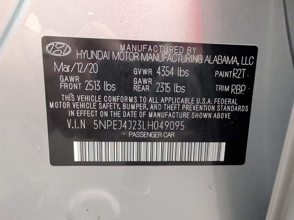 2020 Hyundai Sonata SEL Plus