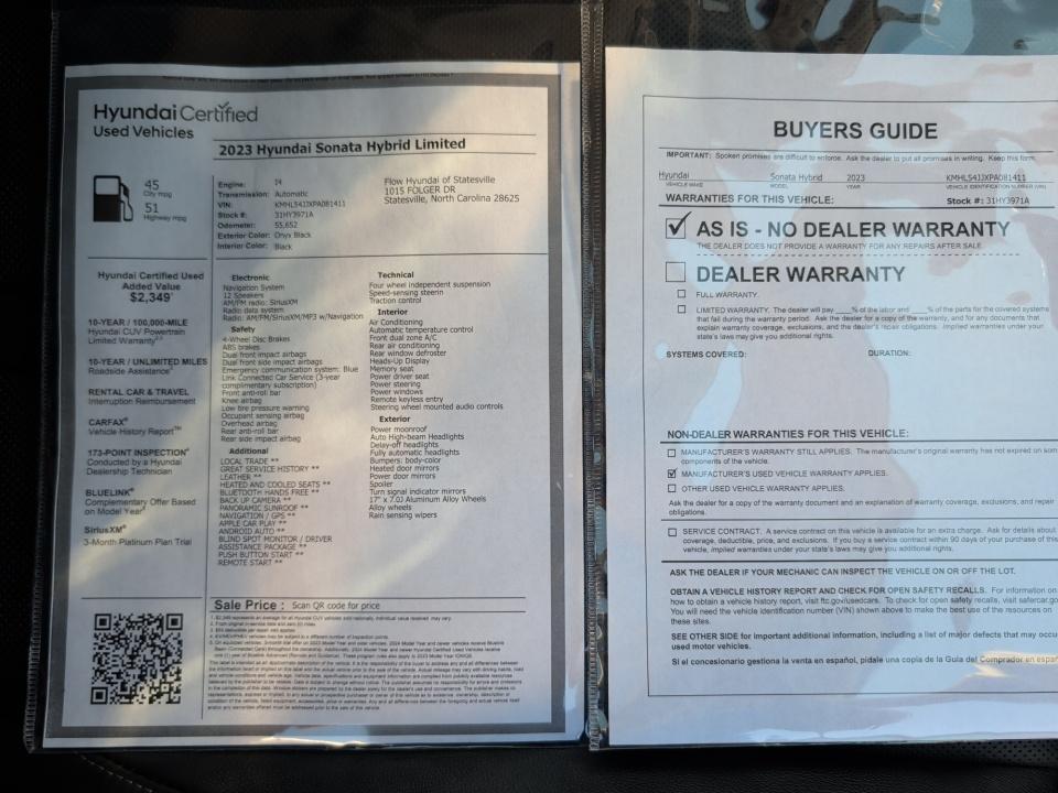 2023 Hyundai Sonata Hybrid Limited