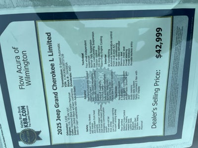 2025 Jeep Grand Cherokee L Limited 4x4