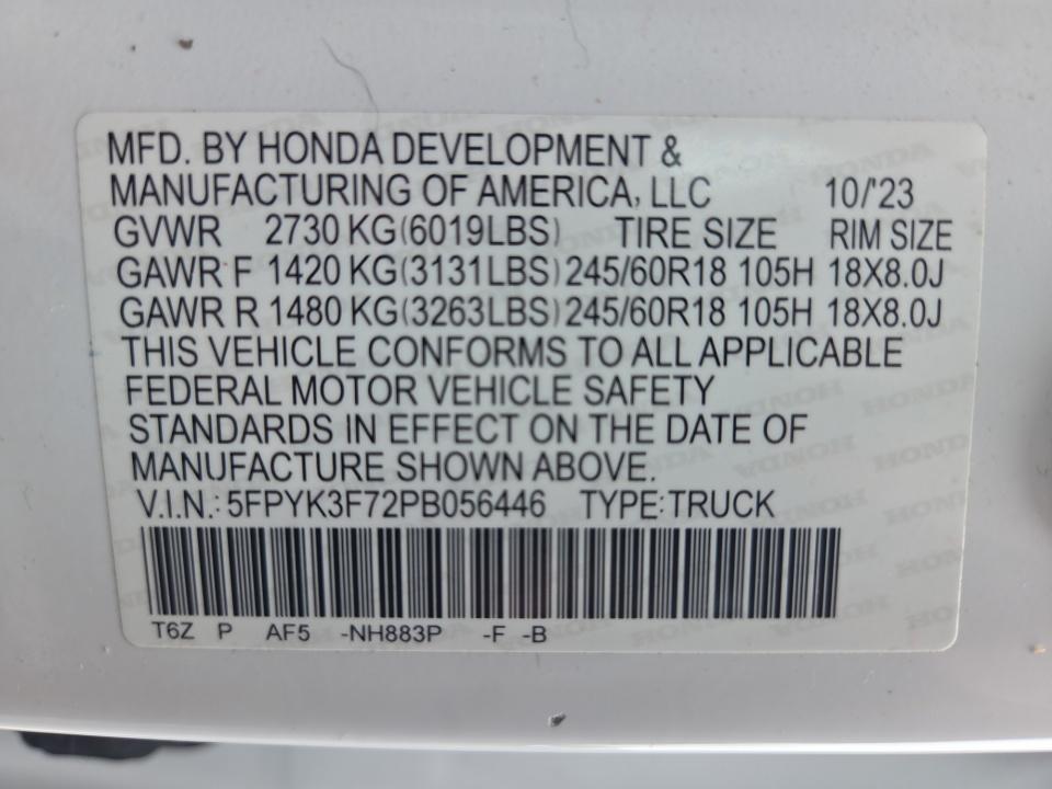 2023 Honda Ridgeline RTL-E