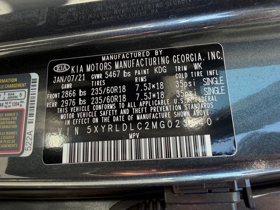 2021 Kia Sorento S