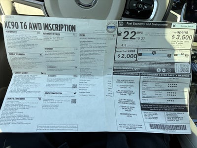 2022 Volvo XC90 T6 Inscription 7 Passenger