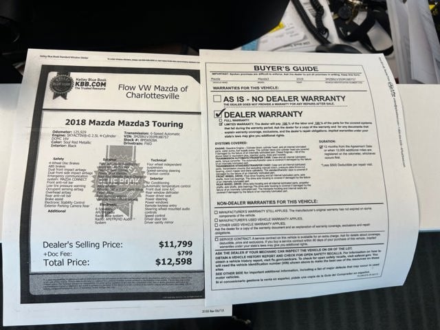 2018 Mazda Mazda3 Touring