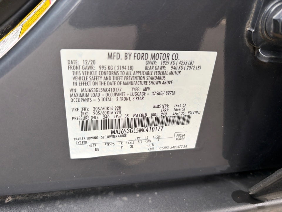 2021 Ford EcoSport SE