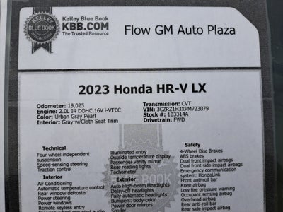 2023 Honda HR-V 2WD LX