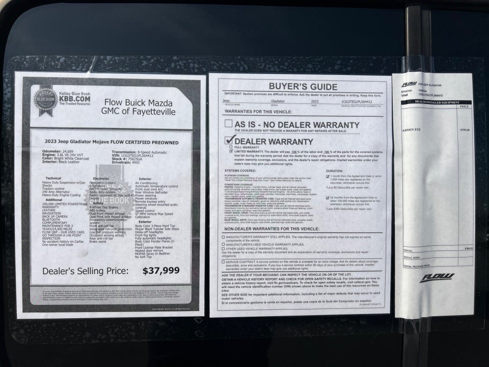 2023 Jeep Gladiator Mojave 4x4