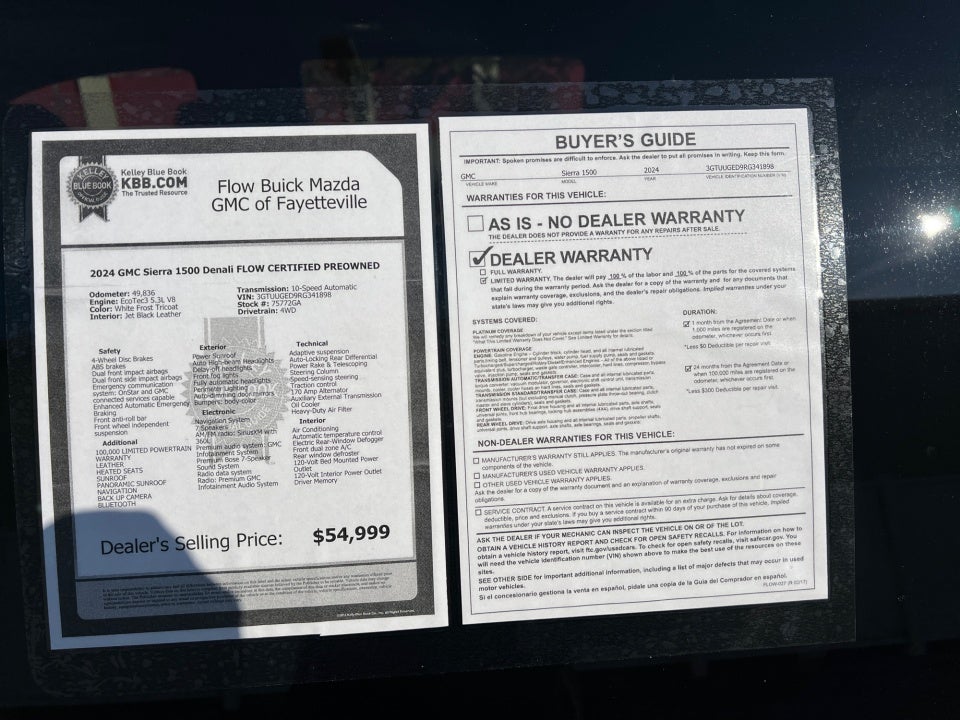 2024 GMC Sierra 1500 4WD Crew Cab Short Box Denali